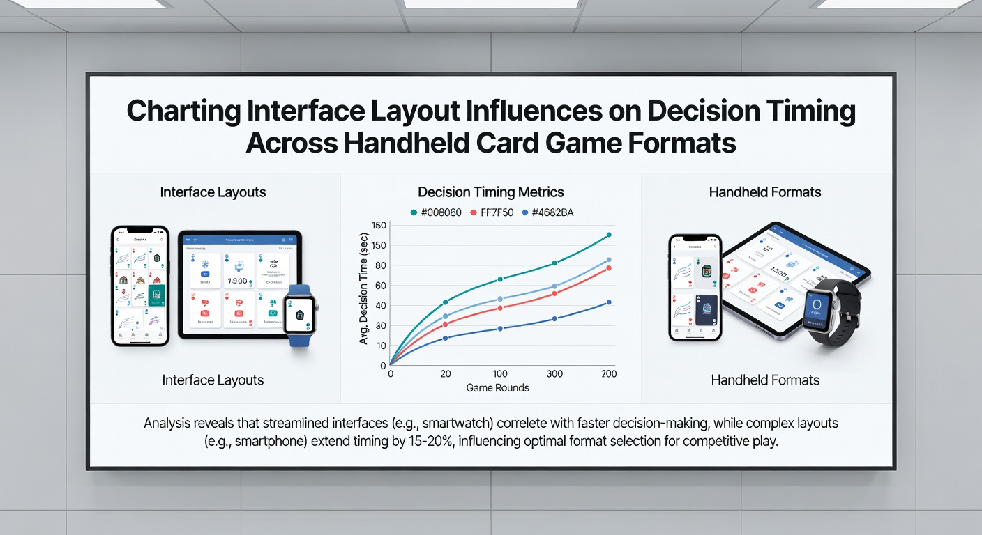 Vergleich von Charting-Elementen und deren Positionierung in Handheld-Kartenspiel-Apps mit Zeitmessungs-Diagrammen