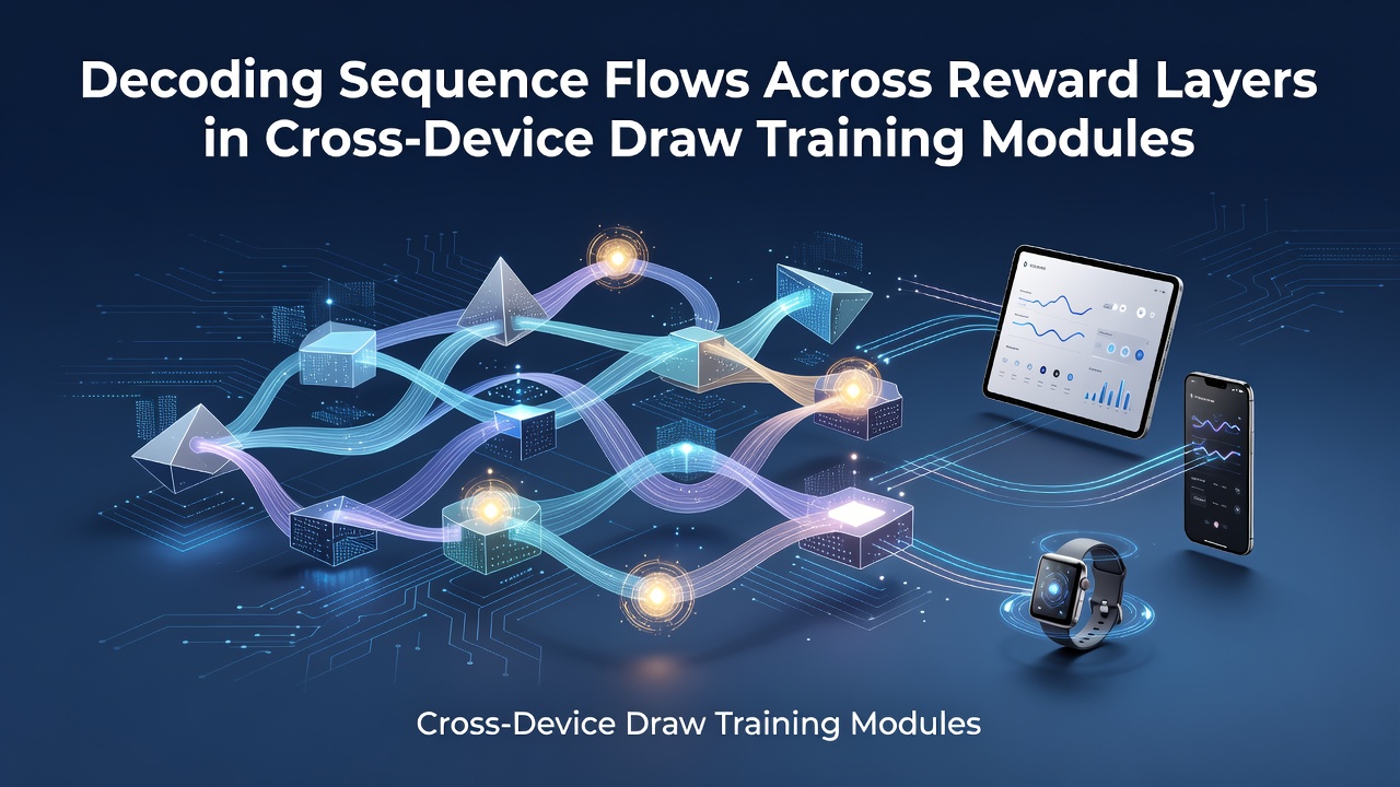 Diagramm der Sequenzflüsse in Draw-Trainingsmodulen über verschiedene Geräte hinweg