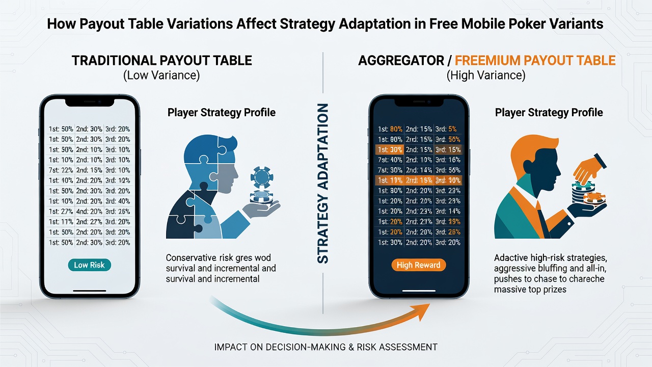 Analyse von Strategieanpassungen bei unterschiedlichen Payout-Tabellen in freien Poker-Apps