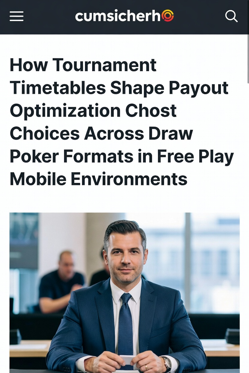 Turnierzeitpläne und Auszahlungsstrukturen in mobilen Draw-Poker-Apps
