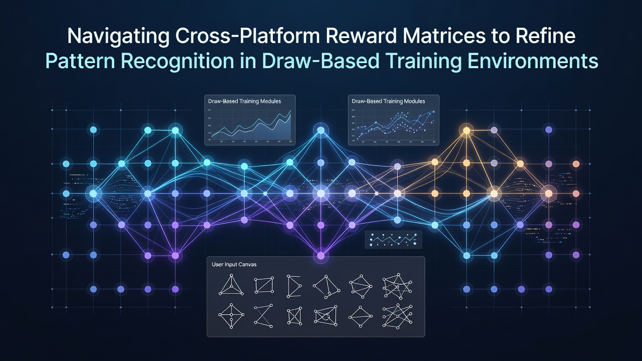 Darstellung plattformübergreifender Belohnungsmatrizen in Trainingsumgebungen für ziehbasierte Spiele mit visuellen Belohnungsebenen und Musteranalysen